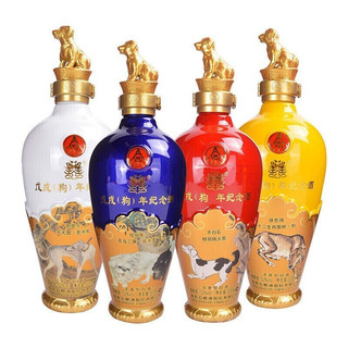 创意酒包装设计五粮液生肖纪念酒戊戌狗年浓香型白酒瓶礼盒装产品包装设计欣赏(图3)