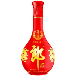 创意酒包装设计郎酒红花郎红十第四代酱香型白酒瓶双支装产品包装设计欣赏(图3)
