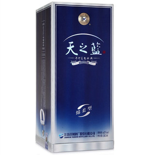 创意酒包装设计洋河天之蓝蓝色经典浓香型白酒瓶整箱装产品包装设计欣赏(图4)