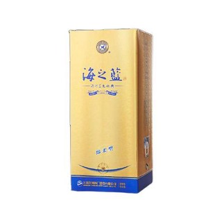 创意酒包装设计洋河 海之蓝 蓝色经典 52%vol 浓香型白酒 375ml 单瓶装产品包装设计欣赏(图5)