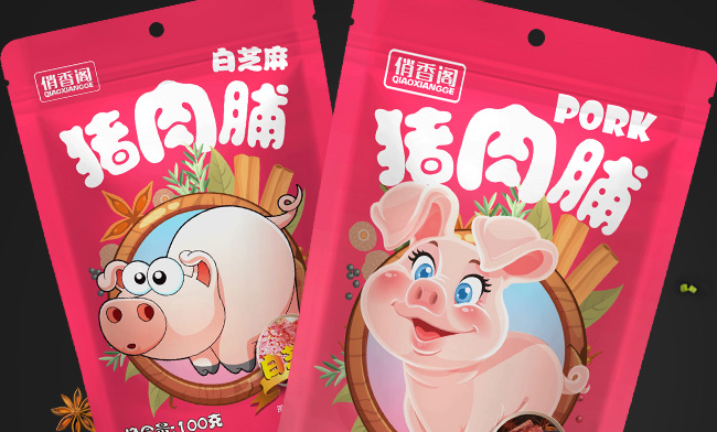 俏香阁品牌logo与食品包装设计欣赏(图4)