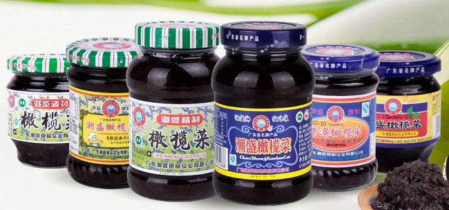 潮盛橄榄菜 潮盛品牌logo与食品包装设计欣赏(图2)