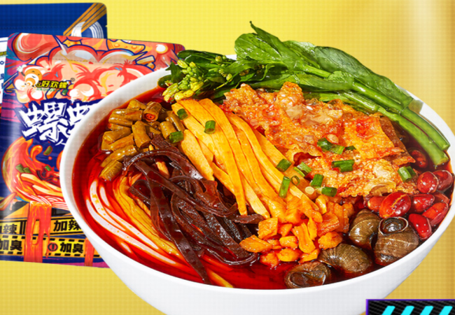 HAOHUANLUO好欢螺品牌logo与食品包装设计欣赏(图4)