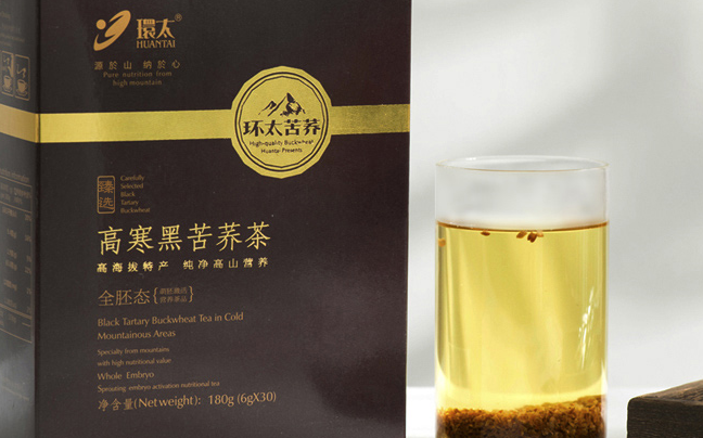 环太苦荞茶 环太苦荞品牌logo与食品包装设计欣赏(图3)