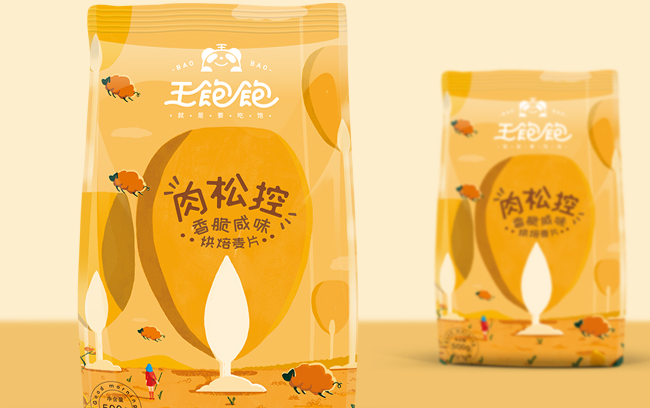 王饱饱品牌logo与食品包装设计欣赏(图4)