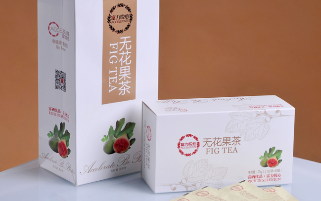 富力悦心无花果茶 富力悦心食品包装设计欣赏(图2)