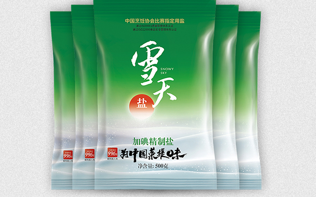 Xuetian雪天食盐食品包装设计欣赏(图4)