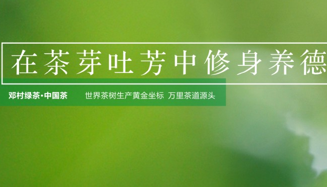 邓村绿茶食品包装设计欣赏(图2)