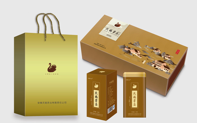 天鹅茶业食品包装设计欣赏(图2)