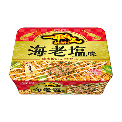 包装设计公司推荐明星一平夜店炒面虾咸味明星食品包装设计欣赏(图1)
