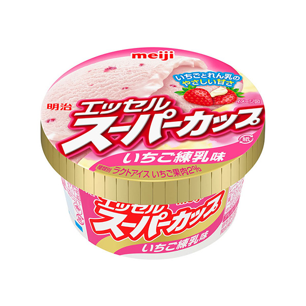 包装设计公司推荐明治埃塞尔超级杯草莓炼乳味明治包装设计欣赏(图1)
