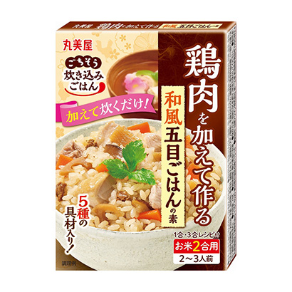 包装设计公司推荐添加鸡肉制作的日式什锦饭之素丸美屋食品工业包装设计欣赏(图1)