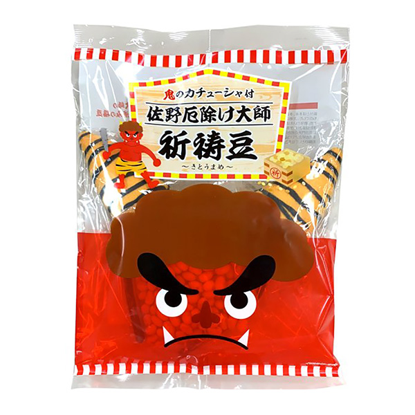 食品包装设计欣赏鬼的发箍佐野消灾大师祈祷豆包装设计欣赏(图1)