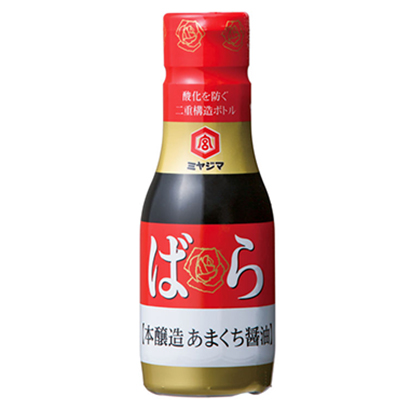 包装设计公司推荐玫瑰本酿造口酱油宫岛酱油调味料包装设计(图1)