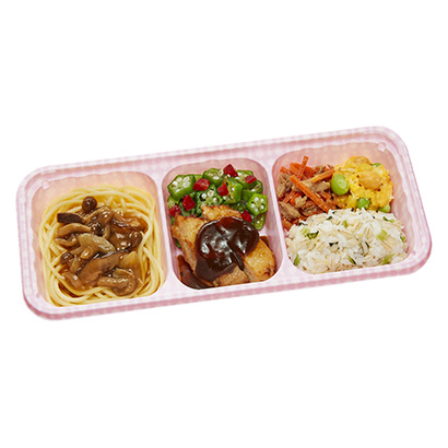 冷冻伍迪什鸡肉、味噌和日式蘑菇意大利面虹彩(图1)