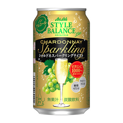 阿萨希风格平衡沙尔多内斯公园风味朝日啤酒果实清凉饮料包装设计(图1)
