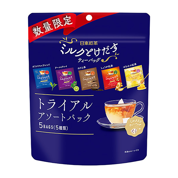 日东红茶牛奶融化后的茶包试用隔离包包装设计欣赏(图1)