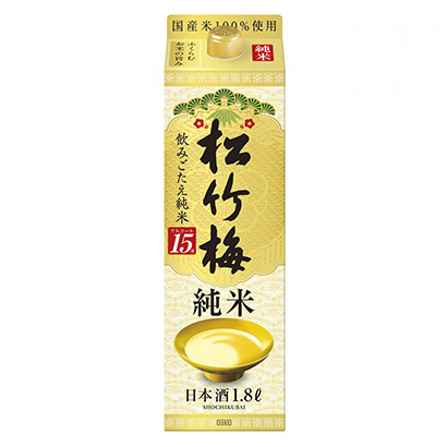 松竹梅饮味纯米宝酒造酒类包装设计(图1)