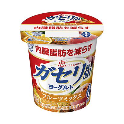惠姬松茸株酸奶水果混合料雪印梅格牛奶健康食品包装设计(图1)