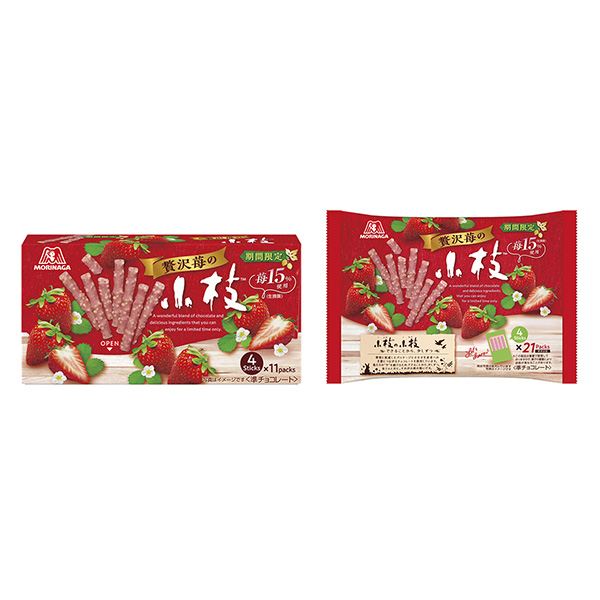 奢侈草莓小枝森永制果包装设计(图1)
