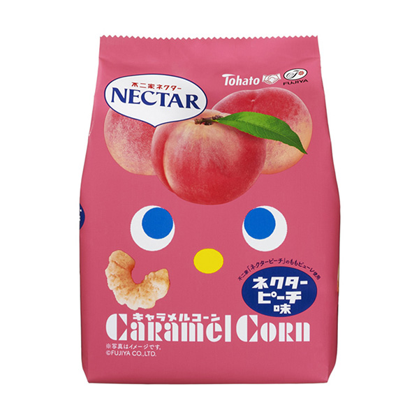 焦糖玉米连接器蜜桃味东鸽点心包装设计(图1)