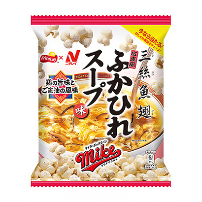 麦克风爆米花鱼翅汤味日本弗莱特点心包装设计(图1)