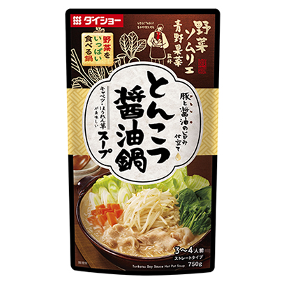 吃很多蔬菜侍酒师青野果菜监修蔬菜的锅·咚咚酱油火锅汤调味料包装设计(图1)