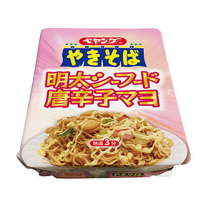 明太海鲜辣椒马略荞麦面简直是食品面类包装设计(图1)