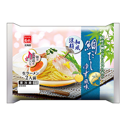 和风凉面鲷鱼汤汁风味菊水面类包装设计(图1)