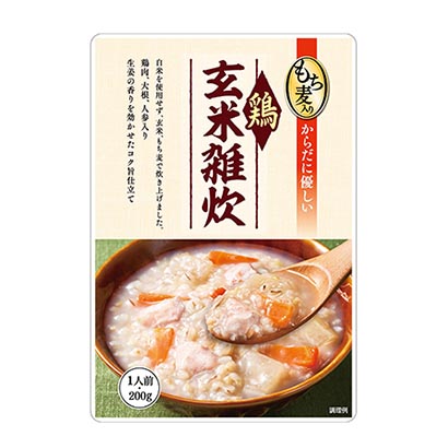 含糯米的鸡糙米杂烩最好的食品不使用烹饪品白米，用糙米、糯米煮饭包装设计(图1)