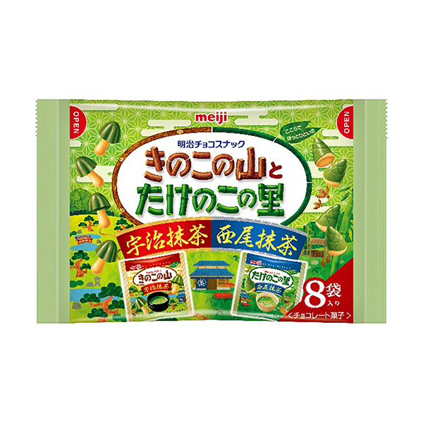 菇抹茶袋明治食品饮料包装设计(图1)