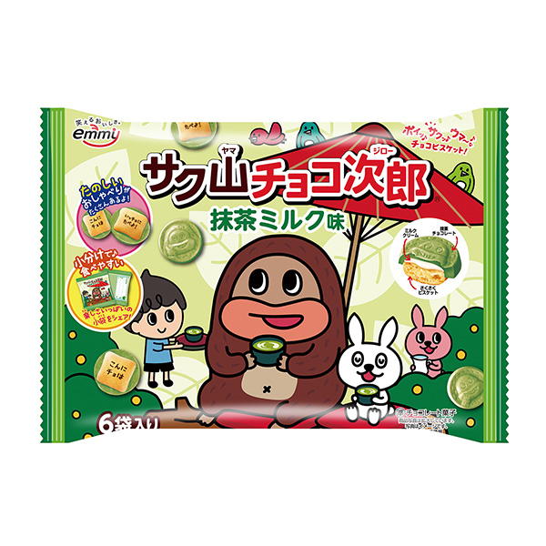萨克山巧克力次郎抹茶牛奶味正荣食品饮料包装设计(图1)