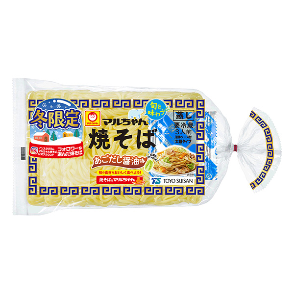 马尔酱炒面冬季限定下巴酱油味东洋水产食品饮料包装设计(图1)