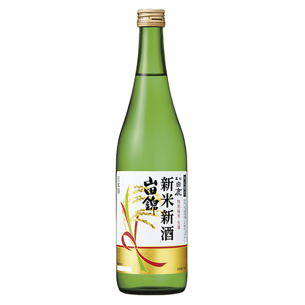 黑松白鹿新米新酒山田锦特别纯米生酒辰马本家酿酒食品饮料包装设计(图1)
