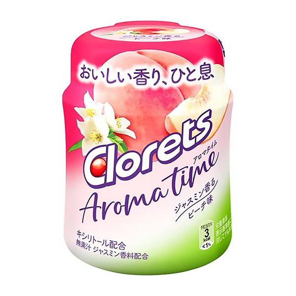 椒盐卷饼茉莉花香的水蜜桃味蒙德里斯日本食品饮料包装设计(图1)