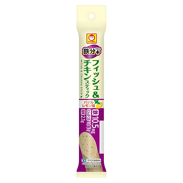马尔先生鱼鸡肉棒铁质加罗勒柠檬味东洋水产食品饮料包装设计(图1)