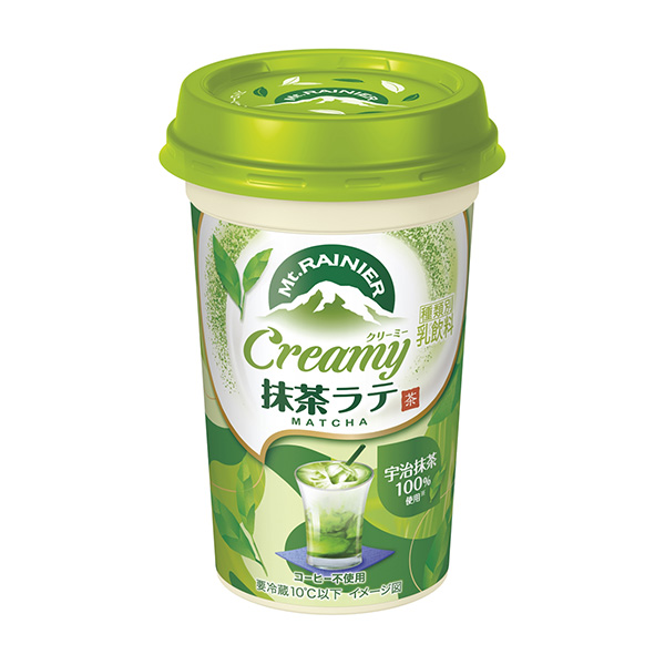 芒特莱尼亚克利米抹茶拿铁森永乳业食品饮料包装设计(图1)