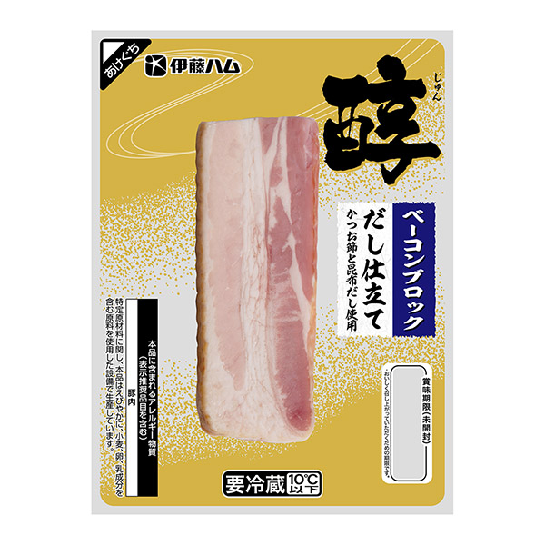 醇香培根块伊藤火腿食品饮料包装设计(图1)