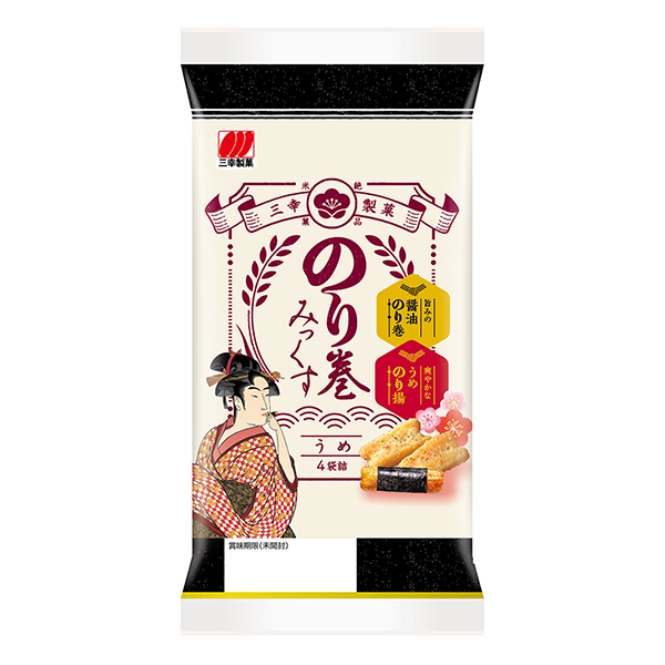 海苔卷梅三幸制果食品饮料包装设计(图1)