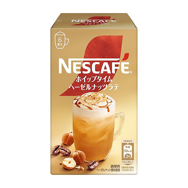 雀巢咖啡搅打时间榛子拿铁雀巢日本食品饮料包装设计(图1)