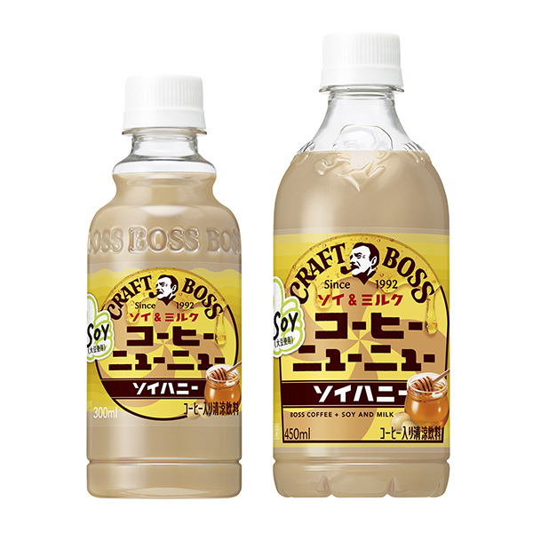牛皮老板咖啡新索亲爱的三得利食品国际食品饮料包装设计(图1)
