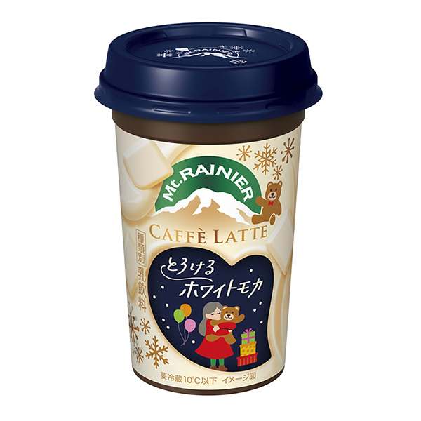 蒙托雷尼亚拿铁咖啡融化的白色摩卡森永乳业食品饮料包装设计(图1)