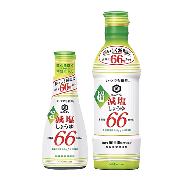 包装设计欣赏基考曼随时新鲜＜超减盐酱油食盐盐分66%削减＞ (基考曼食品) 2024年6月中旬发售(图1)