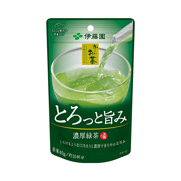 包装设计欣赏茶至福之时＜粘稠美味浓厚绿茶＞ (伊藤园) 2024年9月16日发售(图1)