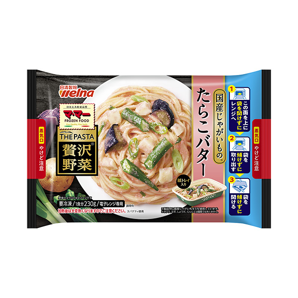 包装设计欣赏妈妈THE PASTA奢侈蔬菜＜国产土豆章鱼黄油＞ (日清制粉维尔纳) (图1)