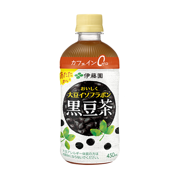 包装设计欣赏美味大豆异黄酮黑豆茶＜热专用＞ (伊藤园) (图1)
