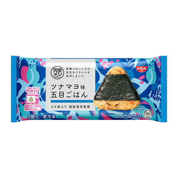 包装设计欣赏冷冻完全饭DELI ＜金枪鱼酱味什锦饭＞饭团(日清食品) (图1)