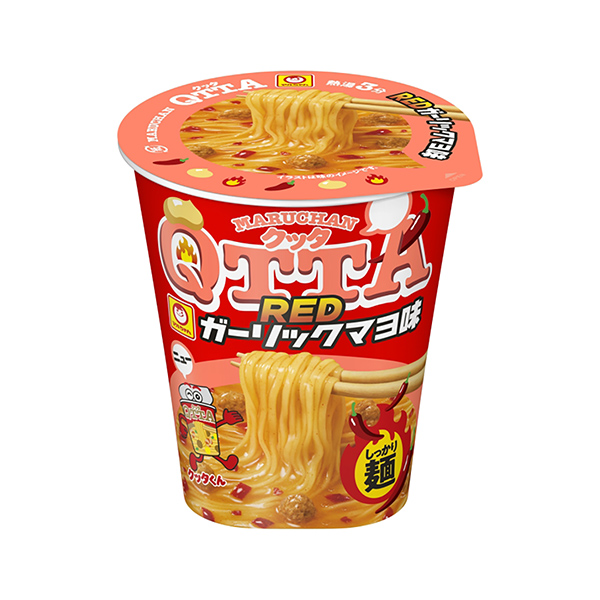 包装设计欣赏maru chan qtta ＜ red garic mayo味＞ (东洋水产) (图1)