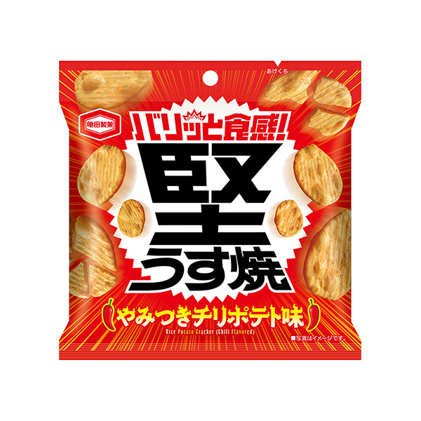 包装设计欣赏硬薄烤饼＜智利土豆味＞ (龟田制果) (图1)