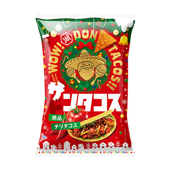 包装设计欣赏唐塔科斯＜极品智利塔科斯＞圣诞节尺寸(湖池屋) (图1)